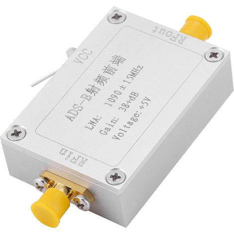 ADS-B 1090 MHz HF-Frontend-Hochfrequenz-Rauschanker (LNA) mit 38 dB Verstärkung (1/5)
