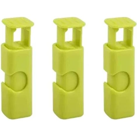 Lot de 3 pinces de fermeture à ressort — Conservation rapide et hermétique des aliments (Vert) (1/3)