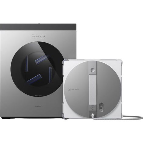 Ecovacs WINBOT W3 OMNI EU. Principio operativo: Aspirazione, Adatto per: Universale, Colore del prodotto: Argento, Bianco. Alimentazione: Batteria, Adattatore di voltaggio input AC: ... - WINBOTW3OMNI