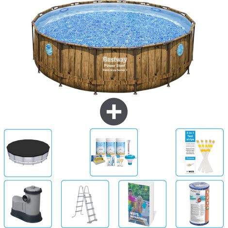 Bestway Bestway Power Steel Ronde - 488x122 cm - 8-pièces  S556