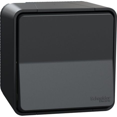 Schneider MUR35026 Mureva Styl - Push button - surface-mounted - IP55 - IK08 - auto connect - grey (1/3)