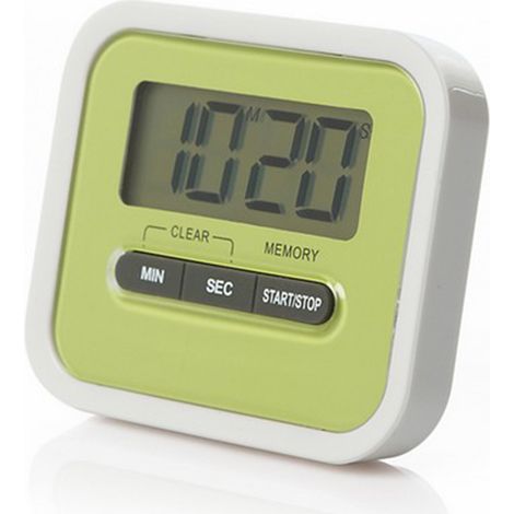Minuterie de cuisine magnétique, compte à rebours et compte à rebours numérique de 100 minutes avec clip de support arrière, alarme forte, grand écran LCD, horloge de cuisson pour la gestion du temps (1/5)