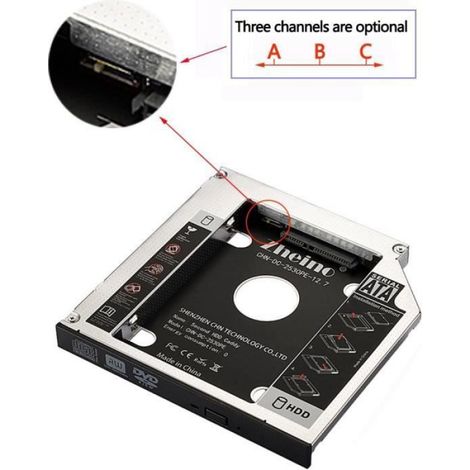 SSD Caddy 2.5 SATA vers SATA Cadre Caddy DISQUE DUR Adaptateur Baie Pour (1/4)