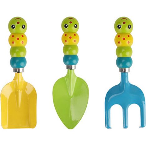 Ensemble d'outils de jardin pour enfants,3 pièces, outils de jardin pour enfants, kit d'extérieur avec outils, gants de jardin pour enfants, tablier pour enfants, jouets de jardin pour enfants (1/5)