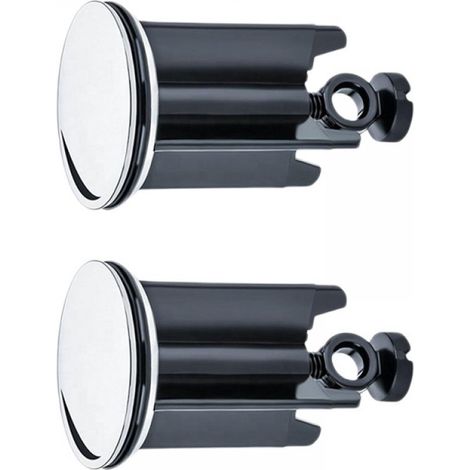 Bouchon D'évier - 40 mm - Hauteur Réglable 6,6 À 8,3 cm - Pour Éviers Et Bidets Standard - Lot De 2