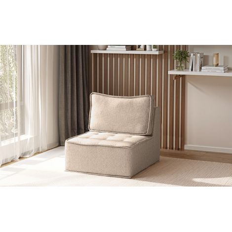 Sessel Designersessel SANDE XS Stoff Alpine Toffee (1/3)