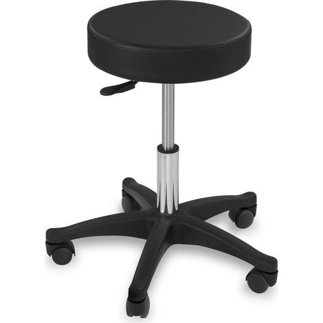 Tabouret cosmétique pivotant noir Physa AVERSA sur roulettes (1/7)