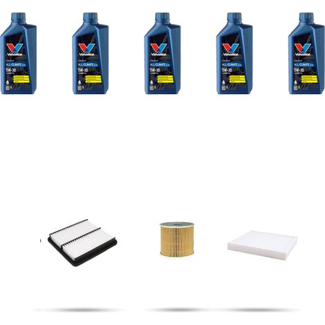 Kit tagliando 3 FILTRI e 5L OLIO compatibile con Kia Cee D III (CD) 1.6 CRDi Eco-Dynamics 100kw dal 2019