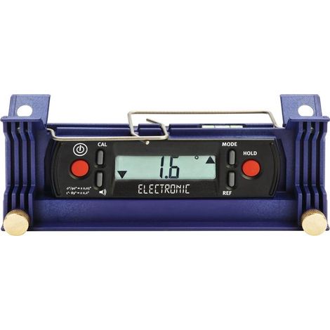 Niveau d'inclinaison 0 degr.-90 degr. longueur 20 cm plastique bleu ± 0,05degr.-0,2degr. (1/3)