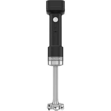 Mixeur plongeant sans fil - Go Cordless - Mixeur portable avec Bol mélangeur de 1L - Fouet et haichoir inclus - Lame inox - Puissant - Protecteur antirayure - Avec batterie - Noir (1/5)