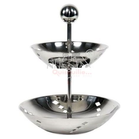 Ilsa alzata 2 piani buffet professionale acciaio inox 20-25 cm