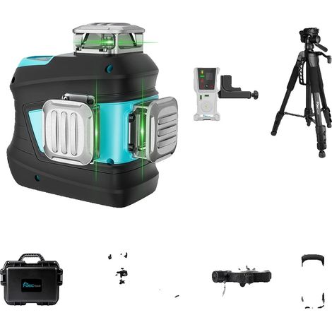 Niveau Laser, Projection 3D, Télécommande Incluse, vert (1/2)