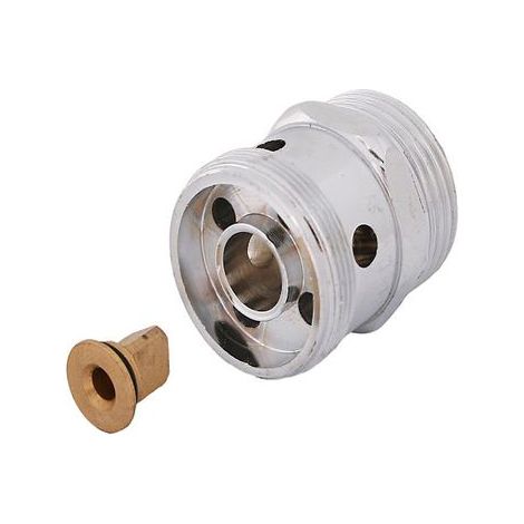 Schlösser Armaturen ROHRBELUEFTER DN15 AG 3/4" x AG M28x1, VERCHROMT, DVGW (1/2)