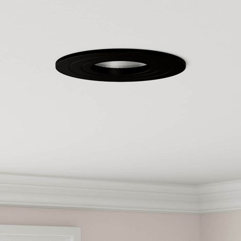 Spotlight 12 pcs Schwarz 9 x 9 x 2 cm Aluminium