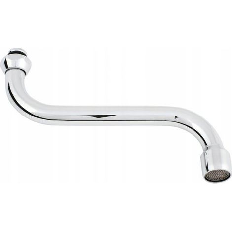 Accessoire évier Invena wylewka chromé 16 cm ergonomique (1/3)