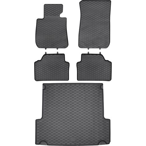 BMW Serie 3 E91 Familiar/Touring (2004-2011) - Juego de alfombrillas de goma para coche + alfombrilla para maletero.