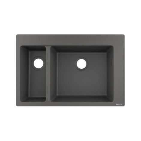S510-F635 Evier encastré 180/450 gris pierre