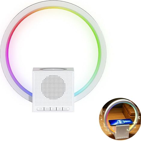 CASSA SPEAKER RICARICABILE LAMPADA LED RGB RICARICA WIRELESS BLUETOOTH RADIO 258 (1/5)