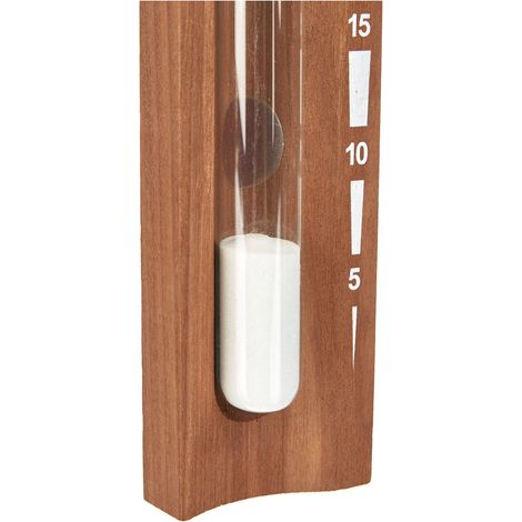 eliga Clessidra in legno termico con sabbia bianca