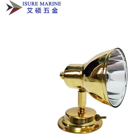 Stainless steel gold-colored bedroom table lamps, bedside lamps, and nightlights for RVs, yachts, and boats.