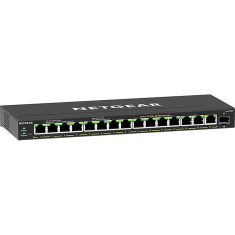 Switch PoE+ NETGEAR GS316EP-100PES 16 ports Gigabit 180 W (1/5)