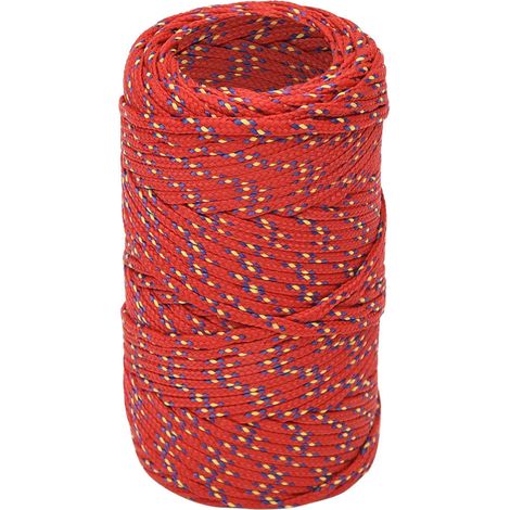 Corde de bateau, Corde de Chanvre, pour la Décoration, le Bricolage, le Jardinage Rouge 2 mm 250 m Polypropylène OIB8970E (1/3)