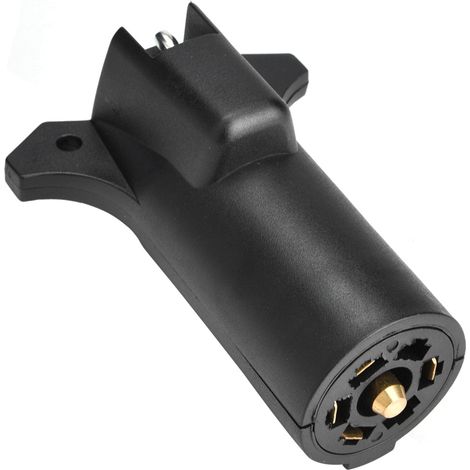1 adaptateur de câble pour feux de remorque, 7 broches vers 4 broches, connexion plug-and-play, compatible camions équipés d'un attelage, pour système électrique 12 V (1/5)