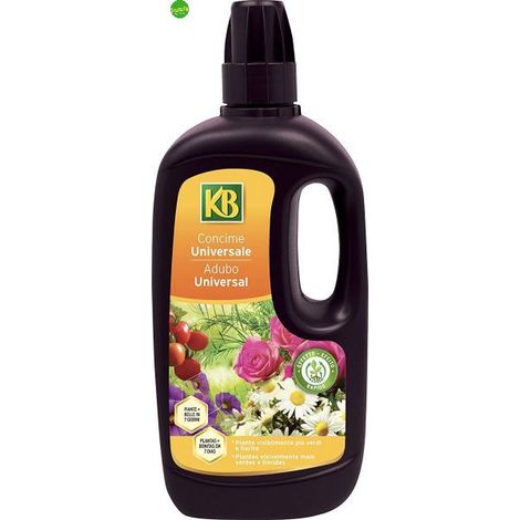 Kb concime liquido universale per tutti i tipi di piante fiorite e non fiorite da interno e da esterno (1/2)