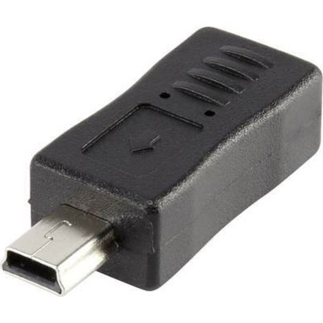 Adaptateur USB 2.0 Online Store rf-usba-08 - [1x USB 2.0 mâle Mini-B - 1x USB 2.0 femelle Micro-B] - noir contacts dorés Y832451 (1/3)