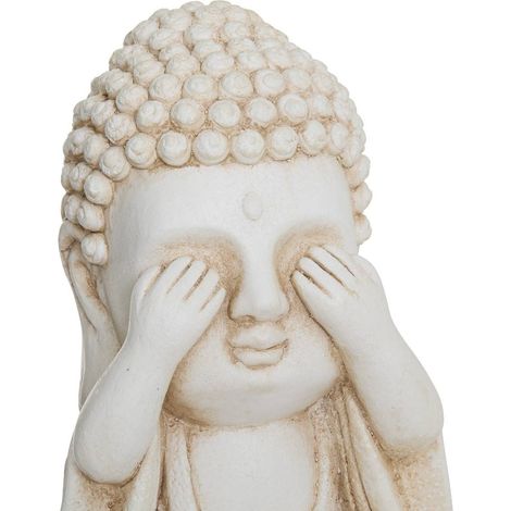 Estatuilla de Buda blanco Ilan - Atmosphera créateur d'intérieur (1/4)