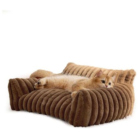 Cat sofa bed, cute pet sofa for small, medium and large cats, dogs, soft indoor pet sofa with non-slip bottom and washable cover. (1/4)