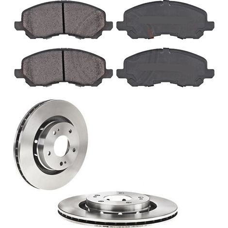 KIT FRENI ANTERIORI compatibile con MITSUBISHI OUTLANDER III (GGW,GFW,ZJ,ZL,ZK) - DISCHI + PASTIGLIE OEM: P 11 026 , P 54 030 , P 54 017 , P 61 089 / 17433 , 18755 /SOSTITUZIONE DIRETTA/BASSA POLVERE/ (1/5)