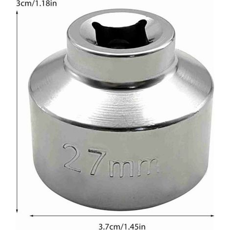 Clé À Filtre À Huile - Douille 27 Mm À 6 Points Profil Bas - Pour Voitures - 1 Pièce (1/5)