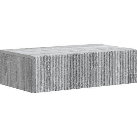Wall-Mounted Side Table Grey Sonoma 59 x 34.5 x 17 cm vidaXL