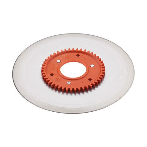 ritter Couteau de rechange 519.106 lisse pour jambon/charcuterie avec roue dentée orange pour Ritter Classico1, Icaro7