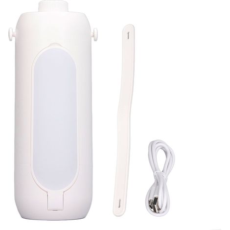 Lanterne pliante de Camping, Rechargeable par USB, 10000mAh, poignée suspendue à intensité variable, lampes de tente pour voyage, blanc