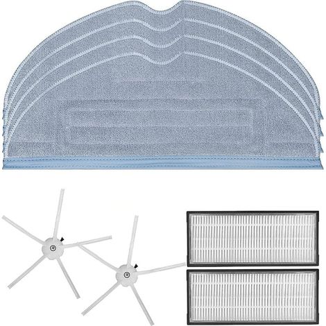 VURAHOME - Accessoires pour Roborock S7 S7 Plus S7+ S7 Maxv Ultra T7S T7S Plus Robot Aspirateur, Pièces de rechange avec Brosse Principale, Chiffons de Nettoyage, Filtres Hepa, Brosse Latéral、 (1/5)