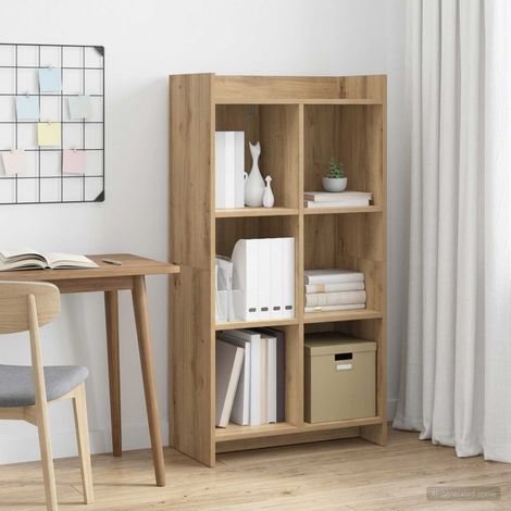 vidaXL Bibliothèque 6 niveaux 59 x 30 x 111 cm Bois d'ingénierie (1/5)