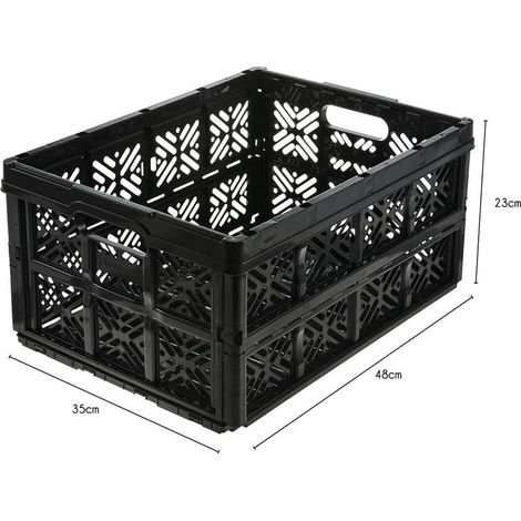 Taquilla plegable ecológica BOX & BEYOND, negra, 32 L, 35 x 48 x 23 cm (ancho x profundidad x alto) BOX & BEYOND (1/5)