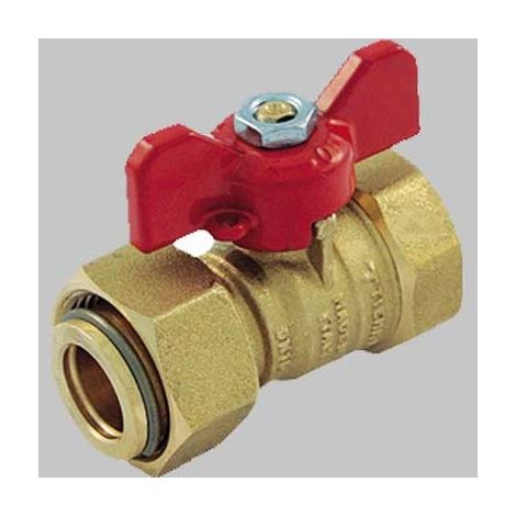 VALVOLA A SFERA DIRITTA FEMMINA C/GIRELLO - 1"X1"