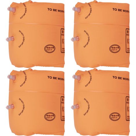 Inflatable children's buoy - Orange pool safety bracelet - Swimming lessons (1/5)