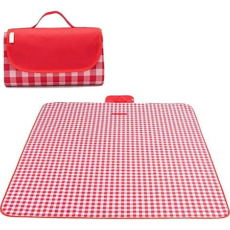Tapis de pique-nique imperméable 2024, couverture de pique-nique, tapis de pique-nique à carreaux imperméable, portable, très pratique (1/4)
