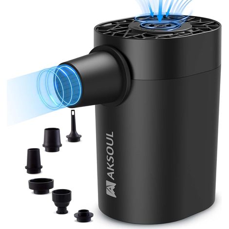 Pompe à Air Électrique Portable: Pompes Alimentées par Batterie Rechargeable 1600-4000mAh pour Produits ggonflables (Basique, Classique, Minuscule, Amélioré) (1/5)