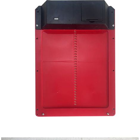 Porte de poulailler automatique Porte de poulailler à détection de lumière automatique Poulailler Porte pour animaux de compagnie（Rouge）