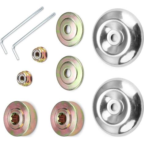 Universelle Kit Fixation écrou Lame Boîte,Tête de Débroussailleuse Universelle Accessoires,10 Morceaux Kit Ecrou Tete Debroussailleuse,Lames de Boîte Vitesse Métal,pour Tondeuse à Gazon Brosse Cutter (1/5)