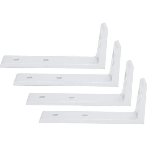 Équerres de fixation en aluminium L 4 pièces, supports d'angle droit argentés 30x30 rainure unique pour réparation et fixation (1/5)