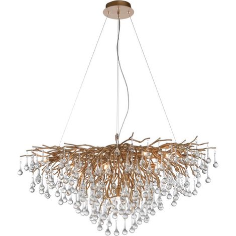 Lustre unique Icicle laiton antique - 2192-11