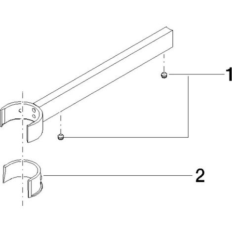 Dornbracht 90172004500-00 Support bras de douche Pièces détachées
