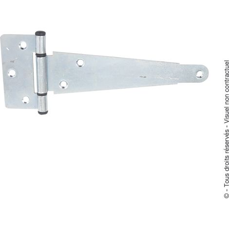 ENGLISCHES SCHARNIER L200 AXECOMPOSIT ZINGBLC verzinkter Stahl, H.7 x B.24 x T.9,5 mm AFBAT