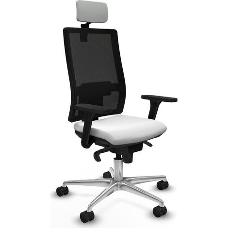 Piqueras y Crespo Horna silla de oficina blanca confortable (1/3)